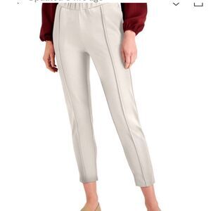 ALFANI TAPERED LEG COMFORT WAIST PANTS‎ OAT MILK PS NWT IN PACKAGING